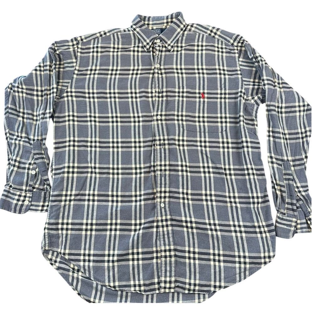 Ralph Lauren Classic Lowell Sport Plaid‎ Button Down Size Medium